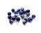 Tiny Sodalite Gemstone Dangles, 10 piece Blue Stone Charms, Adorabilities